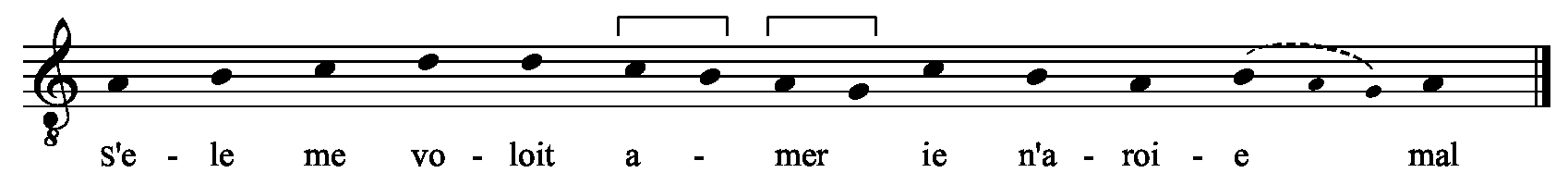 Refrain musical notation